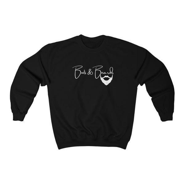 Heavy Blend™ Crewneck Sweatshirt White Logo