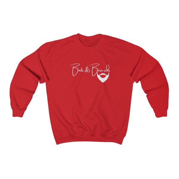 Heavy Blend™ Crewneck Sweatshirt White Logo