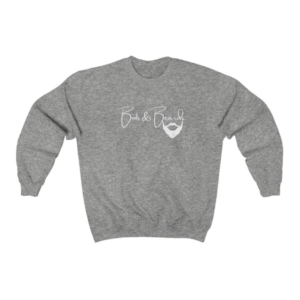 Heavy Blend™ Crewneck Sweatshirt White Logo